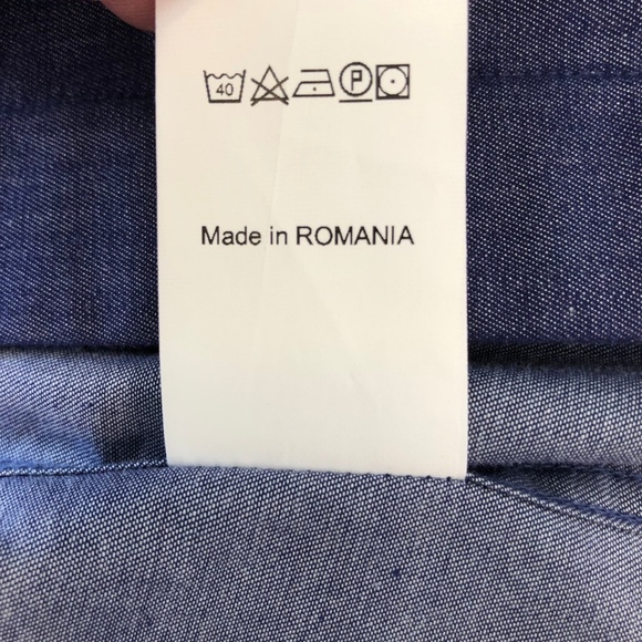 Kris Van Assche Blue Pouch Pocket Shirt 46 - Picture 8 of 8